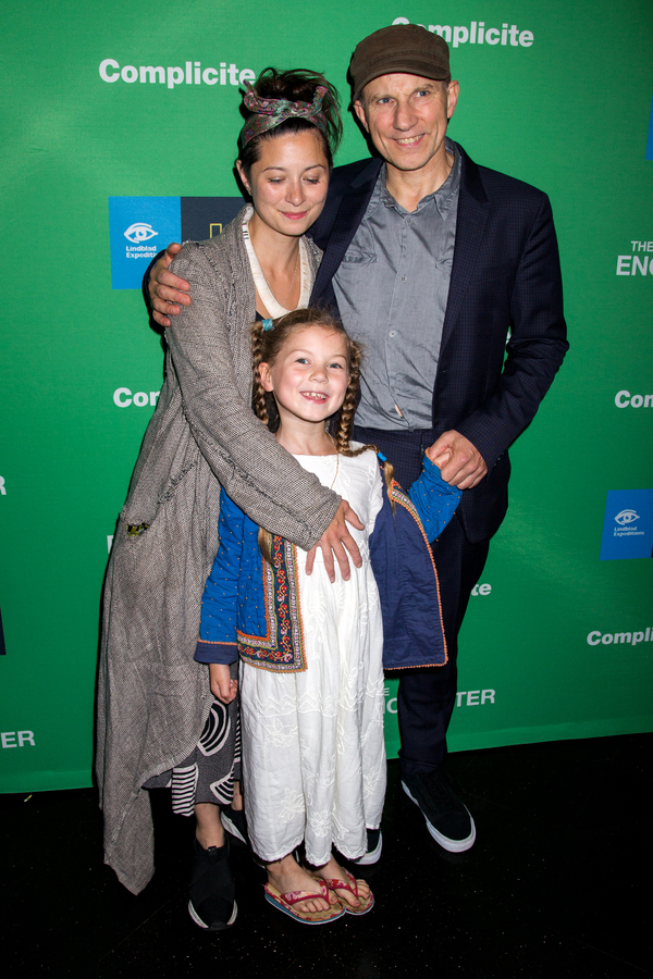 Cassie Yukawa, Simon McBurney, and their daughter Photo