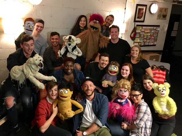 Photo Flash: Jack Gleeson and Cast of Bears in Space Visit AVENUE Q 