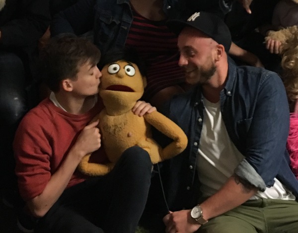 Photo Flash: Jack Gleeson and Cast of Bears in Space Visit AVENUE Q Image