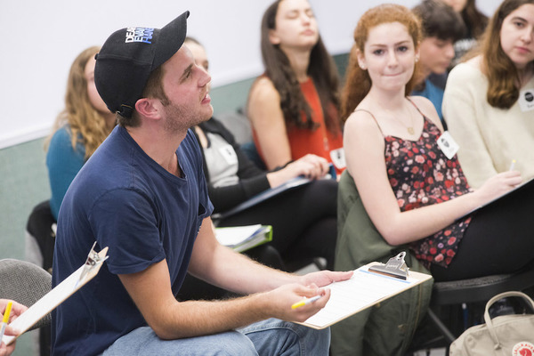 Photo Flash: DEAR EVAN HANSEN's Ben Platt Leads Master Class at Broadway Workshop Image