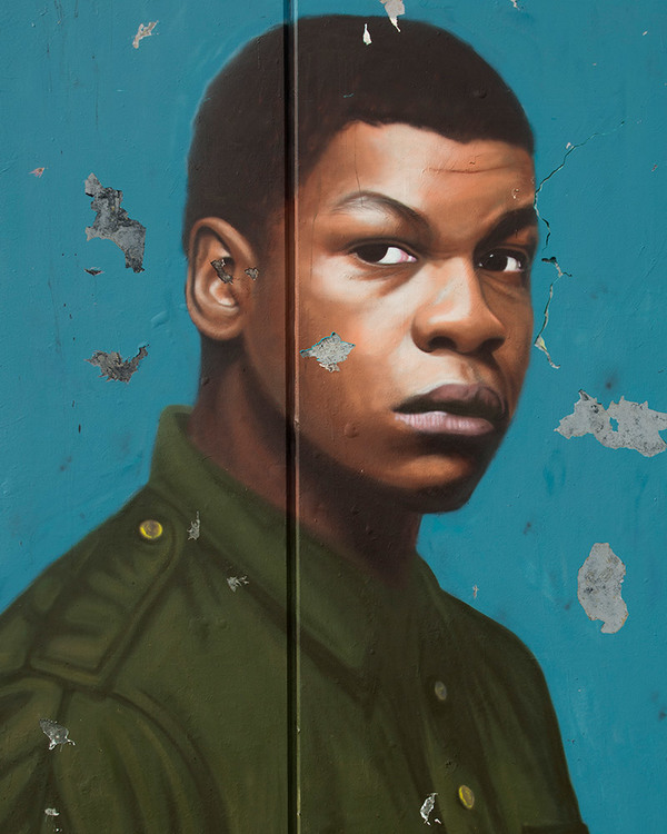 Photo Flash: Graffiti Artist Unveils Image for John Boyega-Led WOYZECK at the Old Vic 