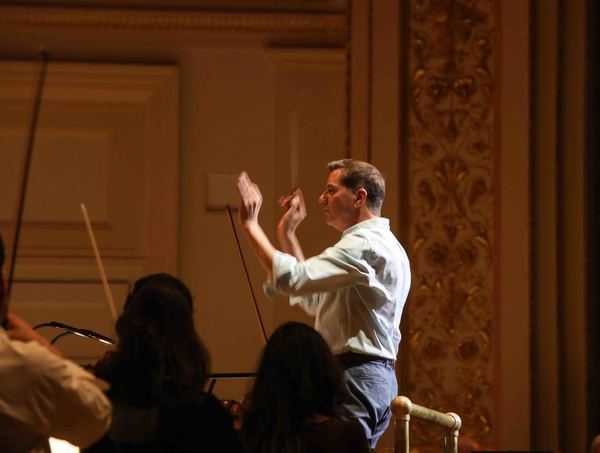 Photo Coverage: Colin Donnell, Laura Osnes & Nathan Gunn Rehearse to Kick Off The New York Pops Season with Lerner & Loewe Image
