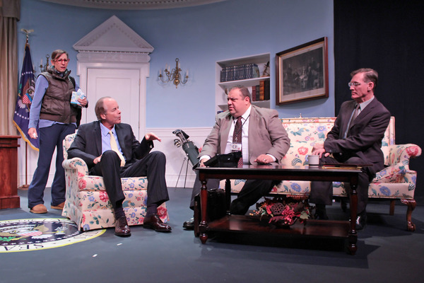 Photo Flash: In Rehearsal with Hampton Theatre Company's NOVEMBER Image