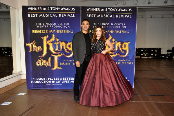 Jose Llana and  Laura Michelle Kelly at 