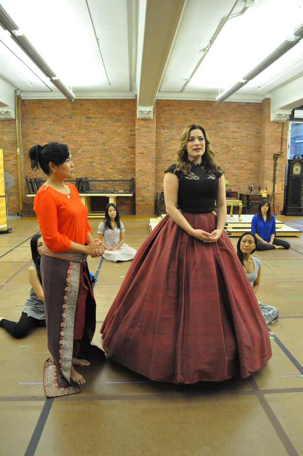 Joan Almedilla and Laura Michelle Kelly at 