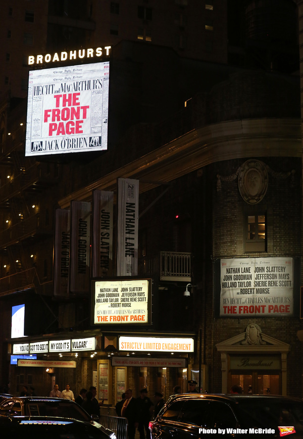 Photo Coverage: THE FRONT PAGE Company Takes Opening Night Bows! Image