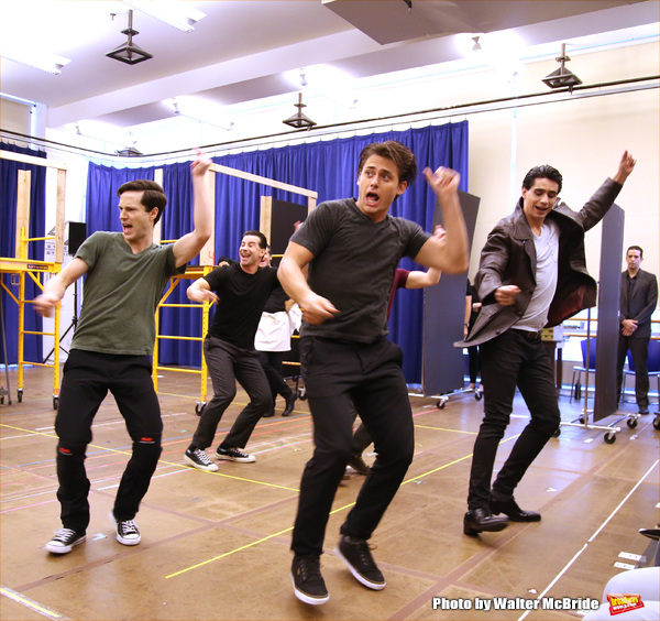 Photo Coverage: In the Rehearsal Room with the Cast of A BRONX TALE on Broadway! Image
