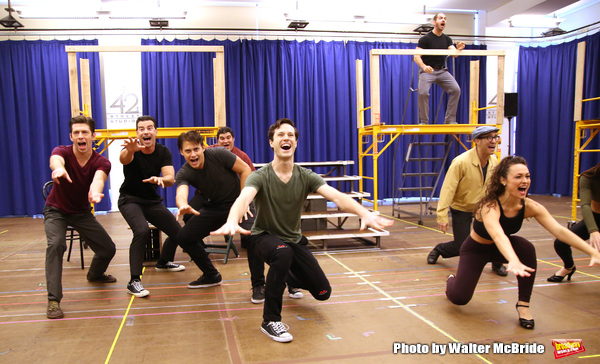 Photo Coverage: In the Rehearsal Room with the Cast of A BRONX TALE on Broadway! Image