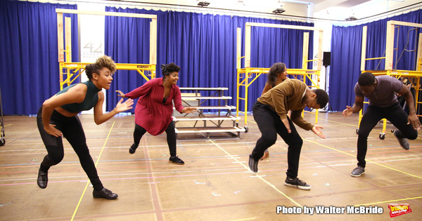 Photo Coverage: In the Rehearsal Room with the Cast of A BRONX TALE on Broadway! Image