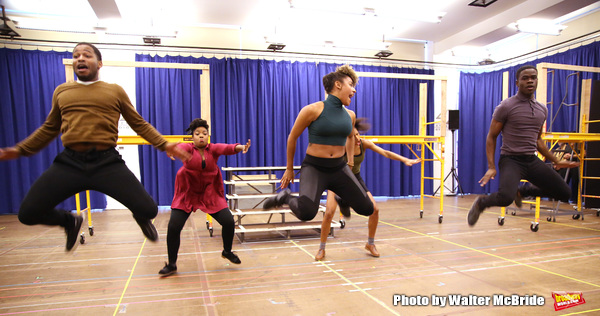 Ariana Debose and cast during the open press rehearsal for 'A Bronx Tale - The New Mu Photo