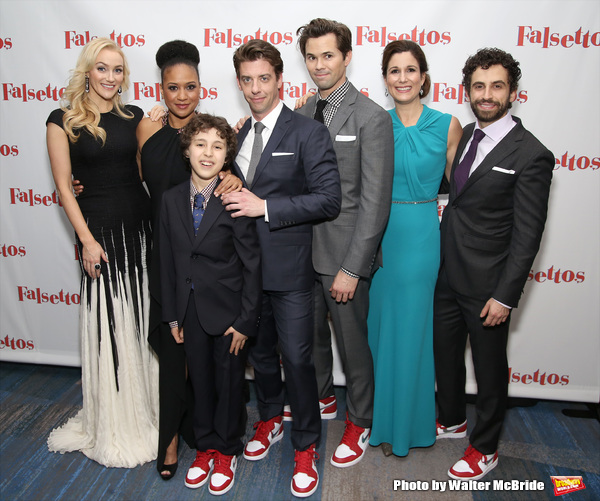 Betsy Wolfe, Tracie Thoms, Anthony Rosenthal, Christian Borle, Andrew Rannells, Steph Photo