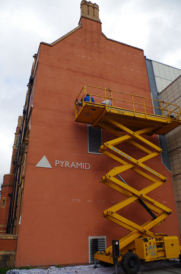 Photo Flash: Wired Young Carers Design Pyramid Mural to Celebrate Town's Heritage Image