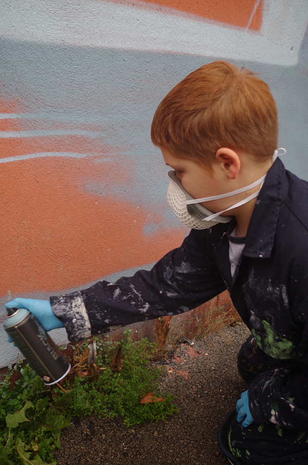 Photo Flash: Wired Young Carers Design Pyramid Mural to Celebrate Town's Heritage Image