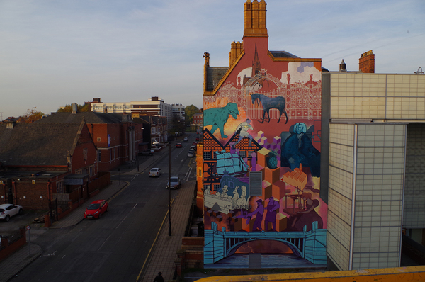 Photo Flash: Wired Young Carers Design Pyramid Mural to Celebrate Town's Heritage Image