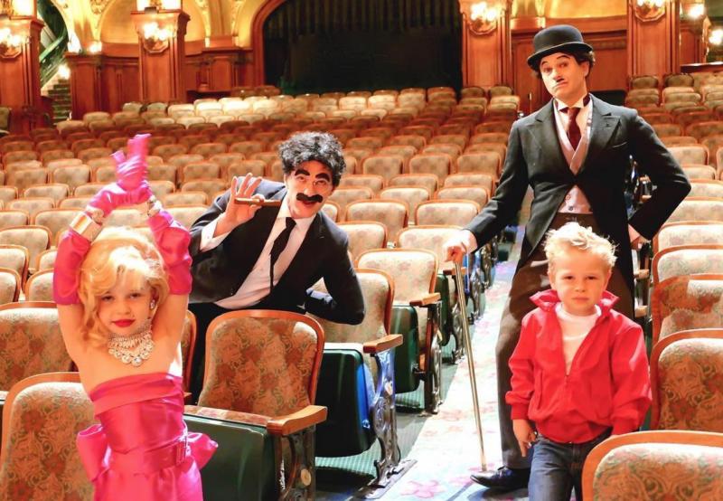Photo Flash: Neil Patrick Harris, David Burka and Family Go Old Hollywood This Halloween! 
