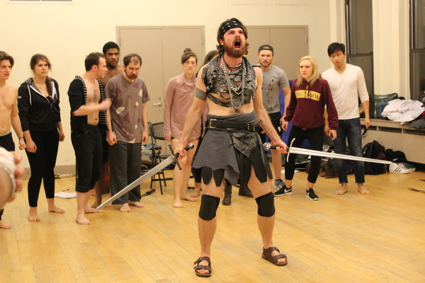 Photo Flash: Exclusive Photos from 'Coriolanus' from Shakespeare in the Square / Combative Theatre Co. 