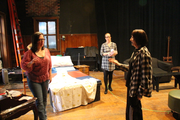 Photo Flash: In Rehearsal with IN THE CAR WITH BLOSSOM AND LEN at Queen's Theatre Starring Martha Byrne 