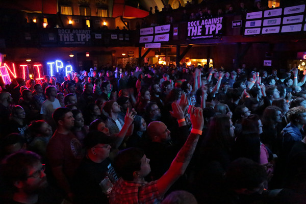 Photos and Video: Hundreds Protest TPP at Rock Against the TPP in Pittsburgh Image