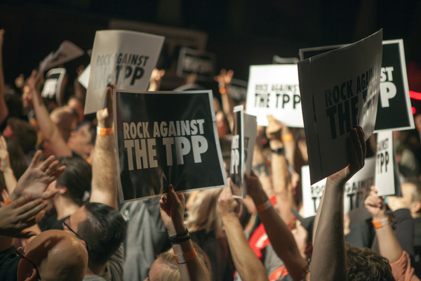 Photos and Video: Hundreds Protest TPP at Rock Against the TPP in Pittsburgh Image