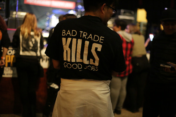 Photos and Video: Hundreds Protest TPP at Rock Against the TPP in Pittsburgh Image