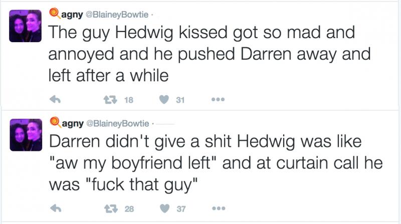 'Audience Participation' or 'Assault and Battery'?  Sometimes People Just Don't Want to be Kissed by Darren Criss Image