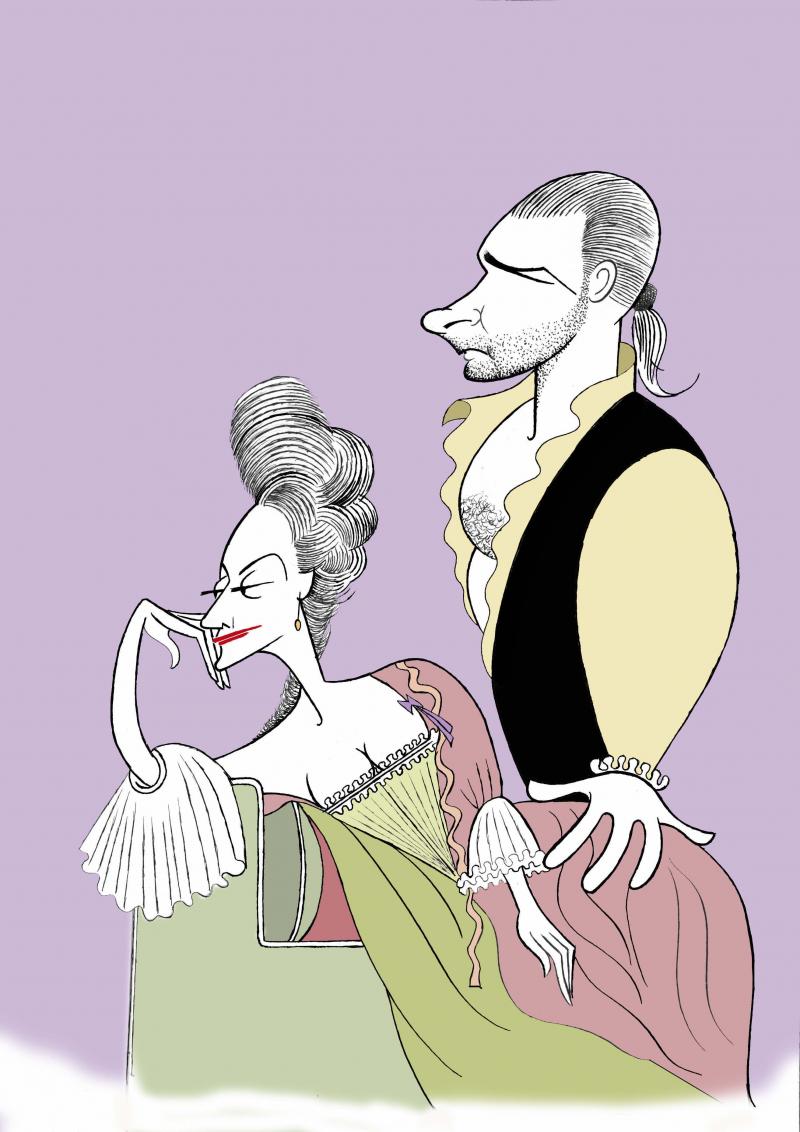 BWW Exclusive: Ken Fallin Draws the Stage - LES LIAISONS DANGEREUSES Image
