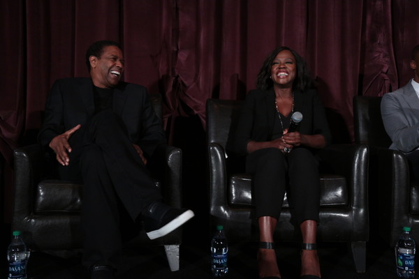 Denzel Washington and Viola Davis speak at the LA Guild Screening of 