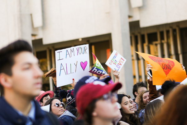 Photo Flash: Temple University Students Use Broadway as Inspiration for Peaceful Protest in Reaction to Presidential Election Image