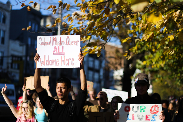 Photo Flash: Temple University Students Use Broadway as Inspiration for Peaceful Protest in Reaction to Presidential Election Image