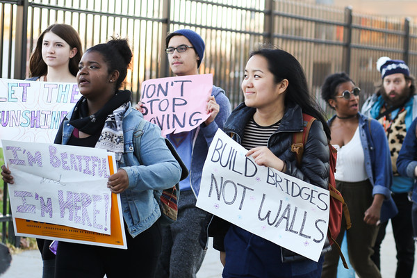 Photo Flash: Temple University Students Use Broadway as Inspiration for Peaceful Protest in Reaction to Presidential Election Image