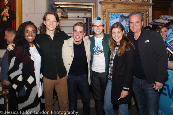 Kristolyn Lloyd, Mike Faist, Ben Platt, Will Roland, Laura Dreyfuss and Michael Park Photo