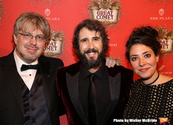 Dave Malloy, Josh Groban and Rachel Chavkin  Photo