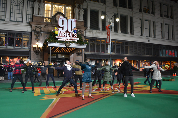Photo Coverage: Casts of HOLIDAY INN, PARAMOUR & More Rehearse for the Macy's Thanksgiving Day Parade! Image