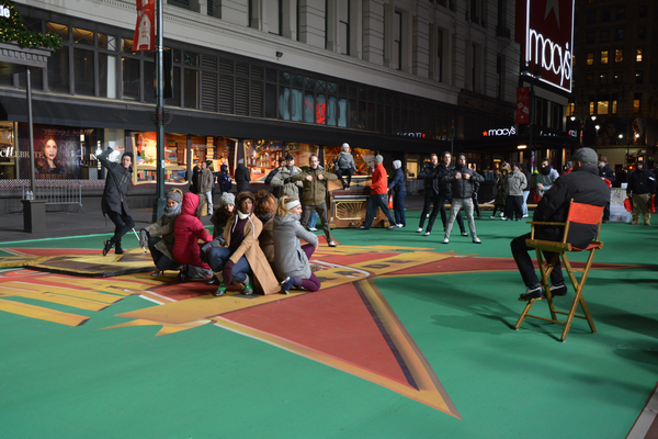 Photo Coverage: Casts of HOLIDAY INN, PARAMOUR & More Rehearse for the Macy's Thanksgiving Day Parade! Image