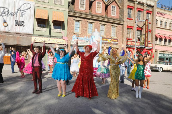 Photo Flash: Stars of NBC's HAIRSPRAY LIVE! Rehearse for Thanksgiving Day Parade Image