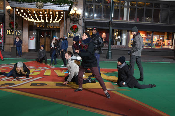 Photo Coverage: Casts of CATS, WAITRESS & More Rehearse for the Macy's Thanksgiving Day Parade! Image