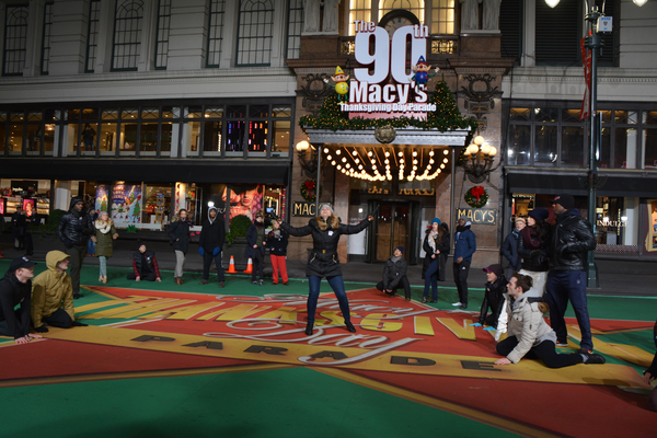 Photo Coverage: Casts of CATS, WAITRESS & More Rehearse for the Macy's Thanksgiving Day Parade! Image