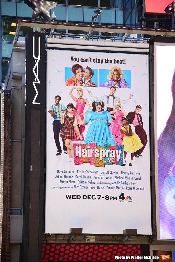 FREEZE FRAME: Billboard for HAIRSPRAY LIVE! Shines in Times Square Image