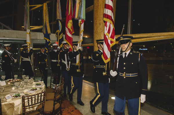 The presentation of the colors at the sixth annual Military Thanksgiving at Arena Sta Photo