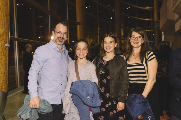 David Catlin (Director and Adaptor) and his wife and daughters Photo