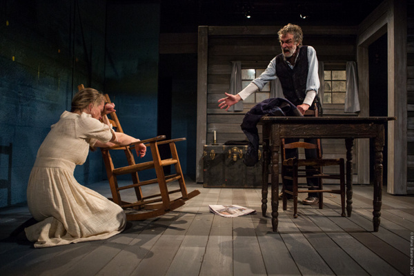 L to R: Therese Plaehn and Stephen D'Ambrose in ANNA CHRISTIE, directed by Peter Rich Photo