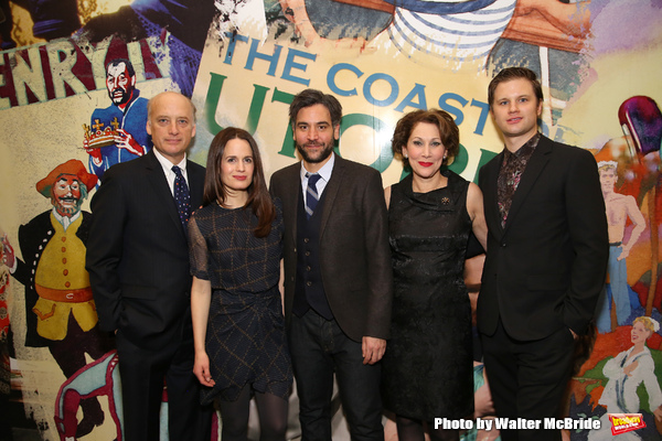 Frank Wood, Elizabeth Reaser,  Josh Radnor, Randy Graff and Michael Oberholtzer Photo