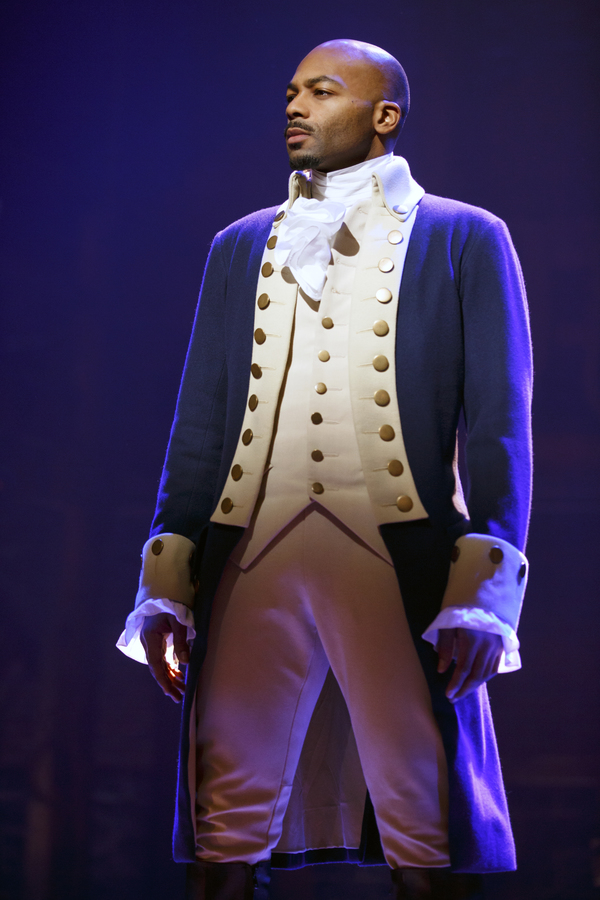 Photo Flash: Their Shot! First Look at Javier Munoz, Mandy Gonzalez, Brandon Victor Dixon and More in HAMILTON on Broadway Image