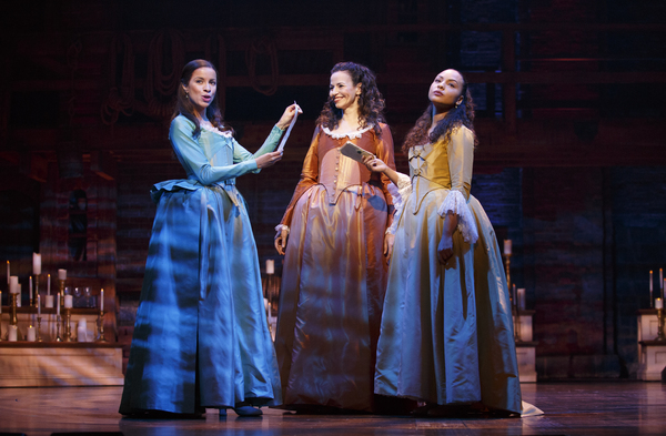 Photo Flash: Their Shot! First Look at Javier Munoz, Mandy Gonzalez, Brandon Victor Dixon and More in HAMILTON on Broadway Image