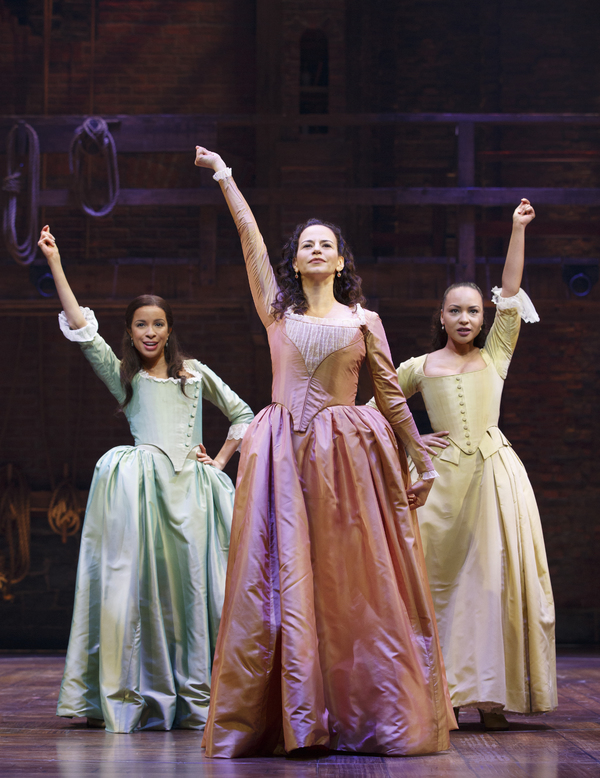 Photo Flash: Their Shot! First Look at Javier Munoz, Mandy Gonzalez, Brandon Victor Dixon and More in HAMILTON on Broadway Image