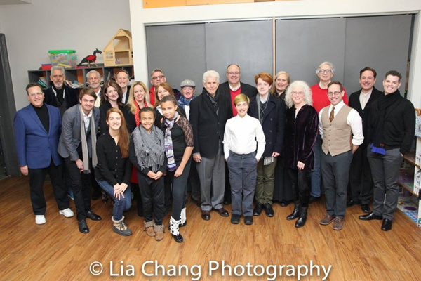 Tony Roberts and the entire company backstage at The Nyack Center Photo