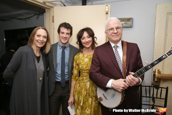 Dee Hoty, A.J. Shively, Carmen Cusack and Steve Martin  Photo