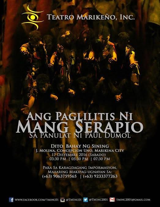 Teatro Marikeno Presents 'Ang Paglilitis Ni Mang Serapio,' 12/17 Image