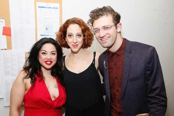 From left, cast members Maria-Christina Oliveras, Alison CimmetÂ and choreographer  Photo