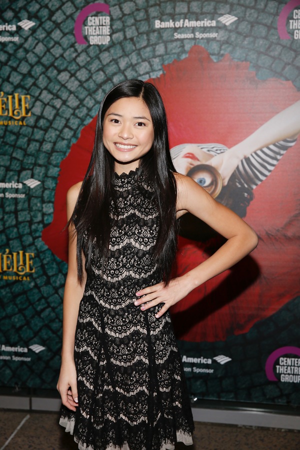 Actor Ashley Liao arrives for the opening night performance of "AmÃ©lie, A New Musi Photo